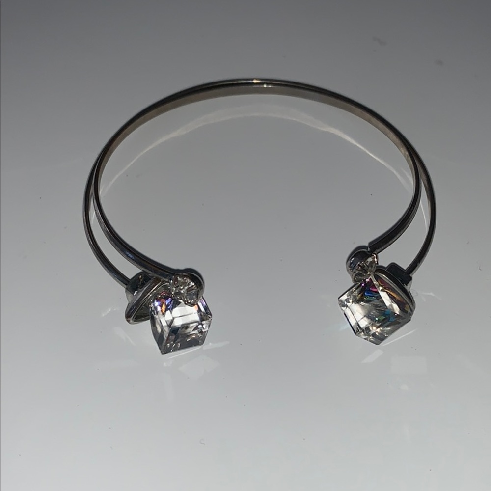 Crystal cuff bracelets (set of 2)